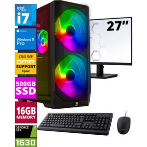 GMR Power Gaming PC SET 27"" | Ryzen 9 | 32 GB RAM | 1000 GB SSD | Graphics RX 580 | Windows 11 Pro
