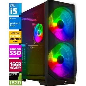 Intel Compleet PC | Intel Core i5 | 16 GB RAM | 1 TB SSD | RTX 3050 | Windows 11 Pro