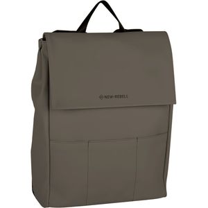 New Rebels Omar Lincoln Taupe 17L Rugtas met Flap Waterafstotend