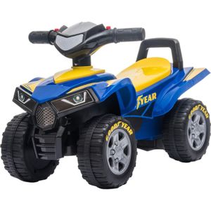 Eco Toys - Goodyear Quad Loopauto - Blauw - LED-Licht en Muziek