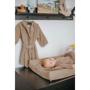MamaLoes - Badstof Badjas - Chocolade Bruin - 100% Katoen