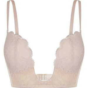 MAGIC Bodyfashion V-Bra Lace Beha - Latte - Katoen - Afneembare Bandjes