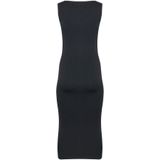 Midi-jurk met ronde hals