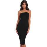 Bodycon Jurk - Zwart - 65% Gerecycled Polyamide - Naadloze Afwerking