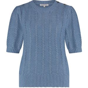 Tramontana Dames Pullover Blauw - Jumper met Knopen