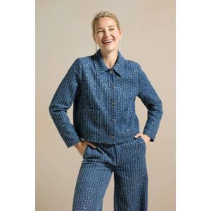 Tramontana medium blue denim met glitter