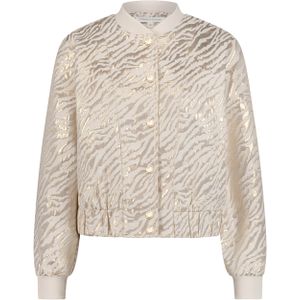 Tramontana Bomber Jacket - Beige met Gouden Print