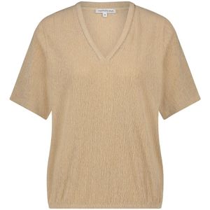 Tramontana - V-Neck Top - Sand - Tops
