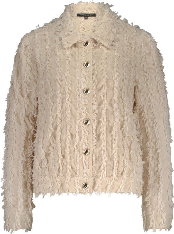 Tramontana - Fancy Frilled Jacket - Jasje - Crème