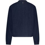 Tramontana - Pinstriped Denim Bomberjack - Donkerblauw - Jacks