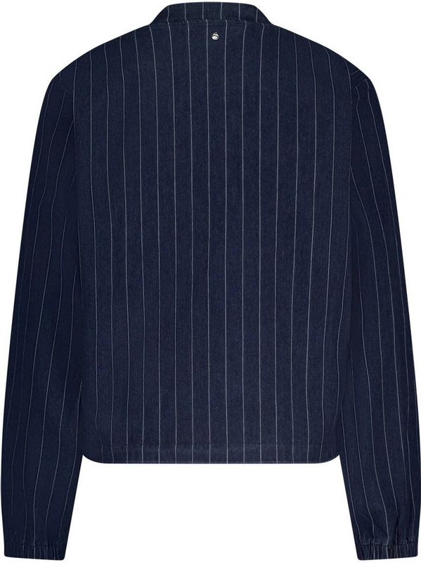Tramontana - Pinstriped Denim Bomberjack - Donkerblauw - Jacks