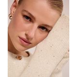 Tramontana - Sequin Cardigan - Gebreid Vest - Ecru - Met Pailletten