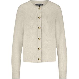 Tramontana - Sequin Cardigan - Gebreid Vest - Ecru - Met Pailletten