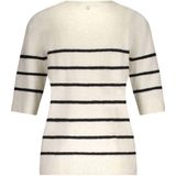 Tramontana - Bouclé Striped Jumper - Gebreide Trui - Wit
