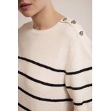 Tramontana - Bouclé Striped Jumper - Gebreide Trui - Wit