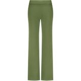 Tramontana - Structured Wide-Leg Trousers - Olijf - Broek