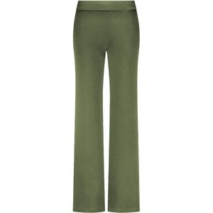 Tramontana - Structured Wide-Leg Trousers - Olijf - Broek