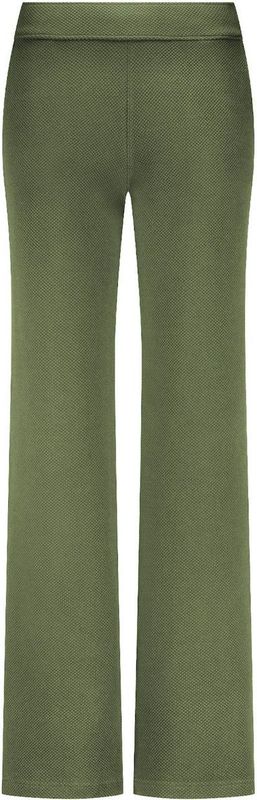 Tramontana - Structured Wide-Leg Trousers - Olijf - Broek