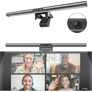 Thingy Monitor Lamp Webcam - Full HD 1080P - Ingebouwde microfoon - 40 cm - Webcam - Dimbaar - Touch bediening - Beeldscherm lamp - Bureaulamp - Monitor light bar