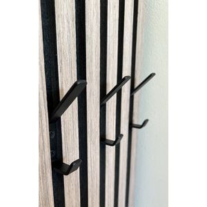 Kapstokhaak - Dubbel - Voor Akoestisch Wandpaneel - Metaal - Schroefmontage - 1 stuk