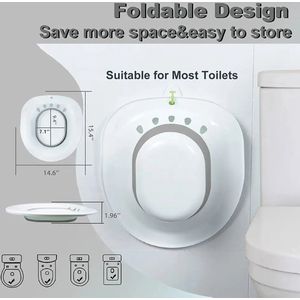 Nifkos stoom stoel- Vaginaal stomen- Natuurlijke intieme zone verzorging- V steam bidet - Inklapbaar Opzet bidet- Opvouwbaar wc zitje