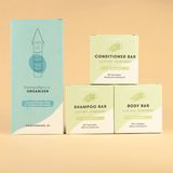Shampoo, Body & Conditioner Bar Aloe Vera Komkommer+ Bar Organizer