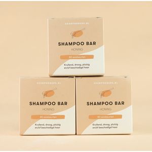 3x Shampoo Bar Honing + Magnetische Houder bundel