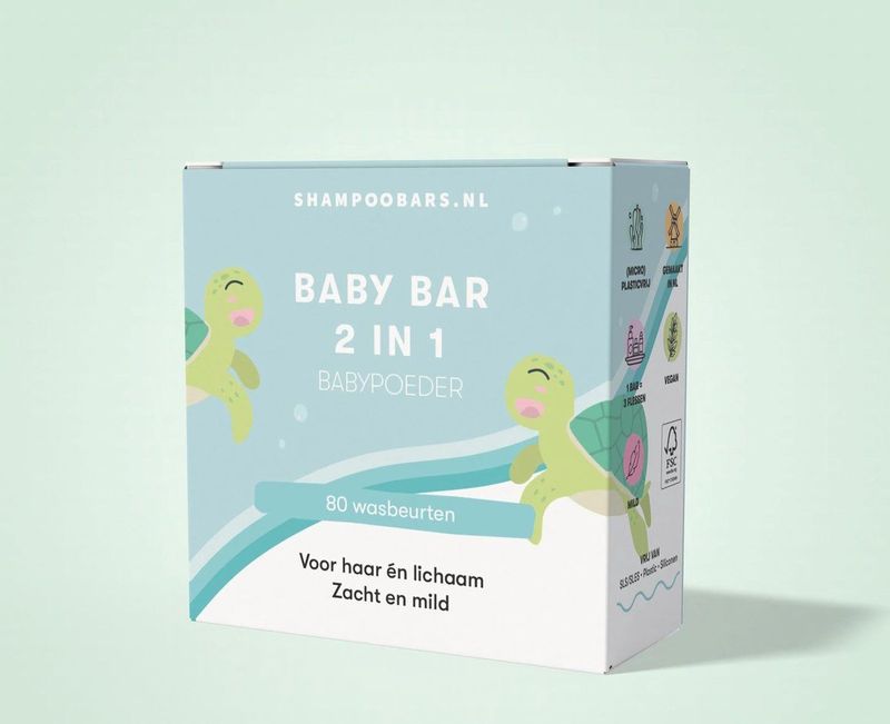ShampooBars - 2-in-1 Baby Bar - Shampoo Bar - Verzorgend - 100g