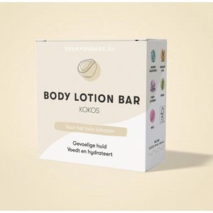 Body Lotion Bar Kokos | Handgemaakt in Nederland | Dierproefvrij | 100% biologisch afbreekbare verpakking