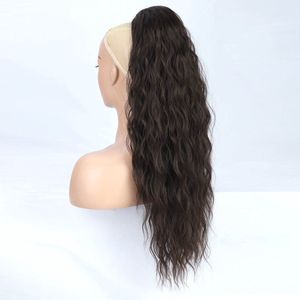 Gratis Kleuranalyse! - Miss Ponytails - Beachwave ponytail extentions - 26 inch - Bruin 6 - Hair extentions - Haarverlenging