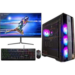 omiXimo - Game PC Setup - I7-10700f - RTX3060 - 16GB ram - 500GB SSD - Wifi - Inclusief 24"" Gaming Monitor - Toetsenbord - Muis - MLBK