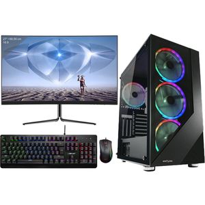 omiXimo - Game PC Setup - I7-10700f - RTX3060 - 16GB ram - 1000GB SSD - Wifi - Inclusief 24"" Gaming Monitor - Toetsenbord - Muis - DBK