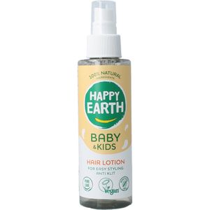 Happy Earth - Haarlotion - Voor Baby & Kids - 100% Natuurlijke Ingrediënten - Microplasticvrij