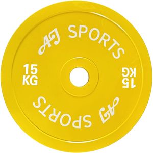 AJ-Sports Halterschijf 15 kg - halterschijven 50 mm - Gewichten set - Halters - Halterset - Halterstang - Halterbank - Fitness - Krachttraining
