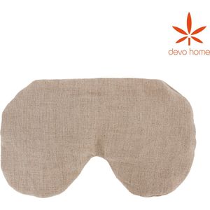 DevoHome Hennep Slaapmasker - Oogmasker Slaap - Koelen - Slaapmasker Vrouwen en Mannen - Ontspanning - Migraine - Hennep en Linen - Anti allergeen - 350 g - Linnen zaden in een zakje