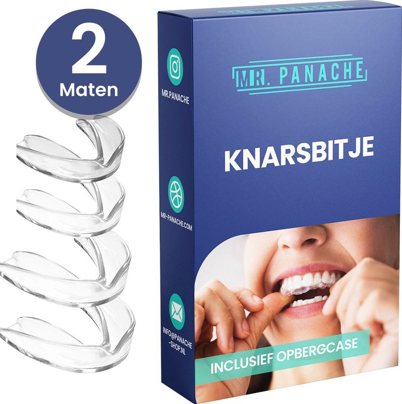 MR. PANACHE GrindGuard - Anti Knarsbitje - 4 Stuks - Gebitsbeschermer