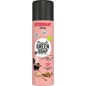 Marcel's Green Soap - Deospray - Argan & Oudh - 100% Vegan - Microplasticvrij