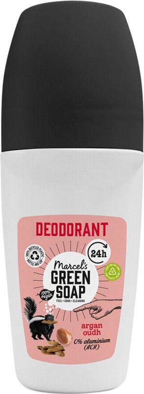 Marcel's Green Soap - Deodorant - Argan & Oudh - Vegan - Microplasticvrij