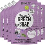 6x Marcel's Green Soap Allesreiniger Spray Lavendel & Rozemarijn Navulling 500 ml