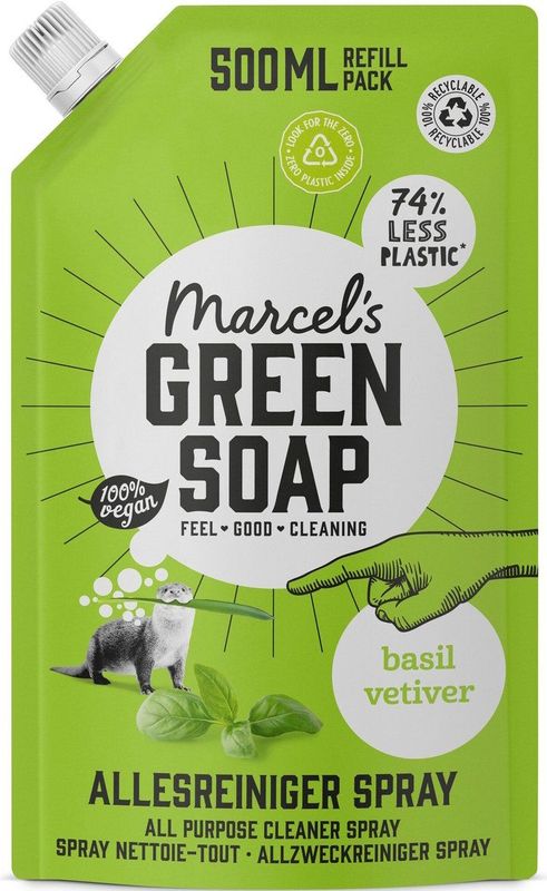 Marcel's Green Soap - Spray Nettoyant Tout Usage - Basilic - Vétiver - 750ml