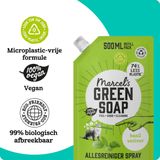 6x Marcel's Green Soap Allesreiniger Spray Basilicum & Vertivert Gras Navulling 500 ml