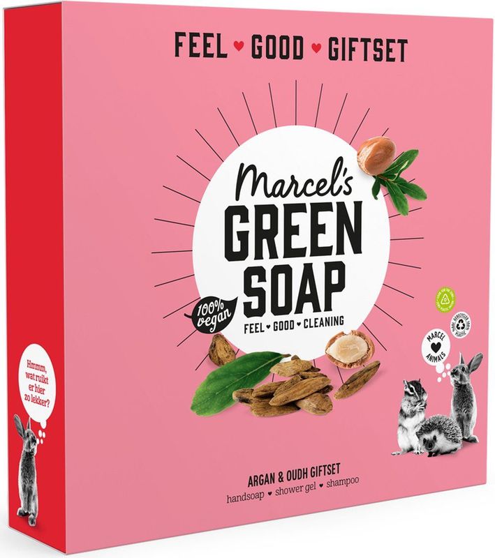 Marcel's Green Soap Giftbox Argan & Oudh 3 stuks