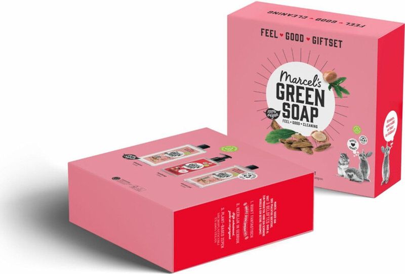 Marcel's Green Soap - Giftbox - Argan & Oudh - Natuurlijke Ingrediënten - 250ml