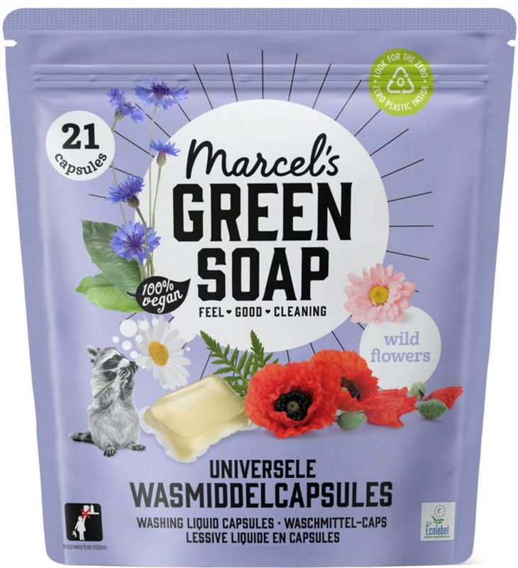 Marcel's Green Soap - Vloeibare Wascapsules - 21 Stuks - Vegan - Ecolabel