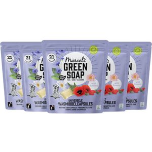 Marcel's Green Soap - Wascapsules - Wilde Bloemen - 21 Capsules