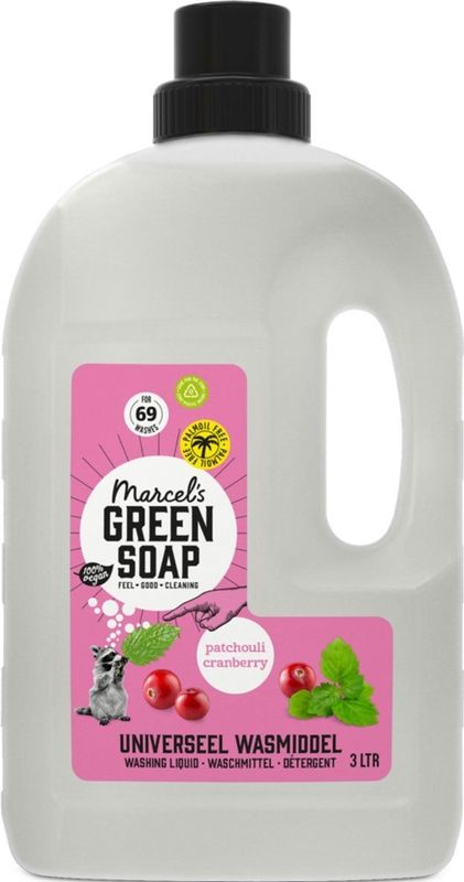 Marcel's Green Soap - Wasmiddel Universeel - Patchouli & Cranberry - Natuurlijke Ingrediënten