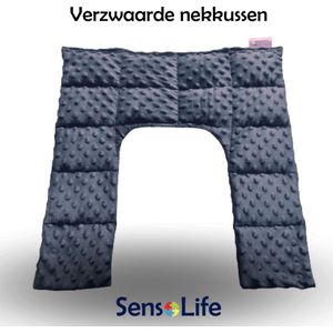 Verzwaarde Nek- en schouderkussen - 3 kg - donkergrijs - Schoudersgewichten