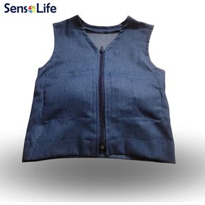 Verzwaringsvest voor kinderen - L (140 - 155 cm) - 1,90 kg - denim