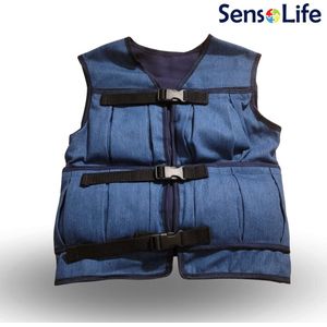 Verzwaringsvest voor kinderen - maat L (140 - 155 cm) - 3,60 kg - denim