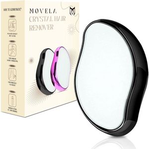 Movela® Crystal Hair Removal - Zwart - Crystal Hair Eraser - Crystal Hair Remover - Kristalpad - Ontharing - Haarverwijderaar - Epilator - Bleame - Hair Eraser - Pijnloos